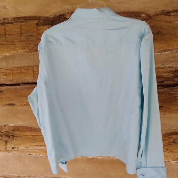 3/$10 Simon Jersey Light Blue Button Down Shirt Size 26 - Picture 4 of 6